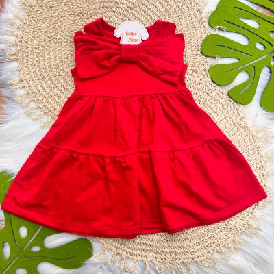 Vestido Ana Bola Laço - Vermelho